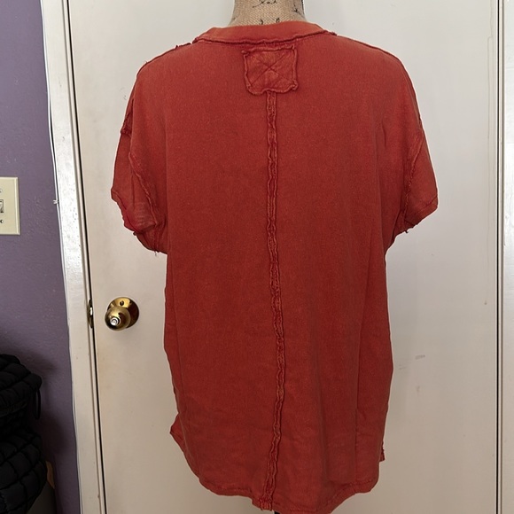NWT Free People We The Free | Cutout Boxy Cotton T-Shirt | Small - Picture 3 of 6